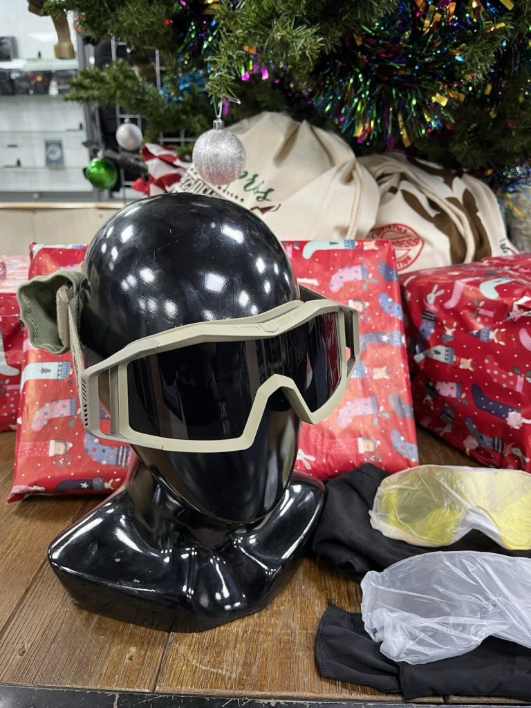 British Army Issue Revision Wolf Spider Tan Ballistic Tactical Goggles 3 Lenses