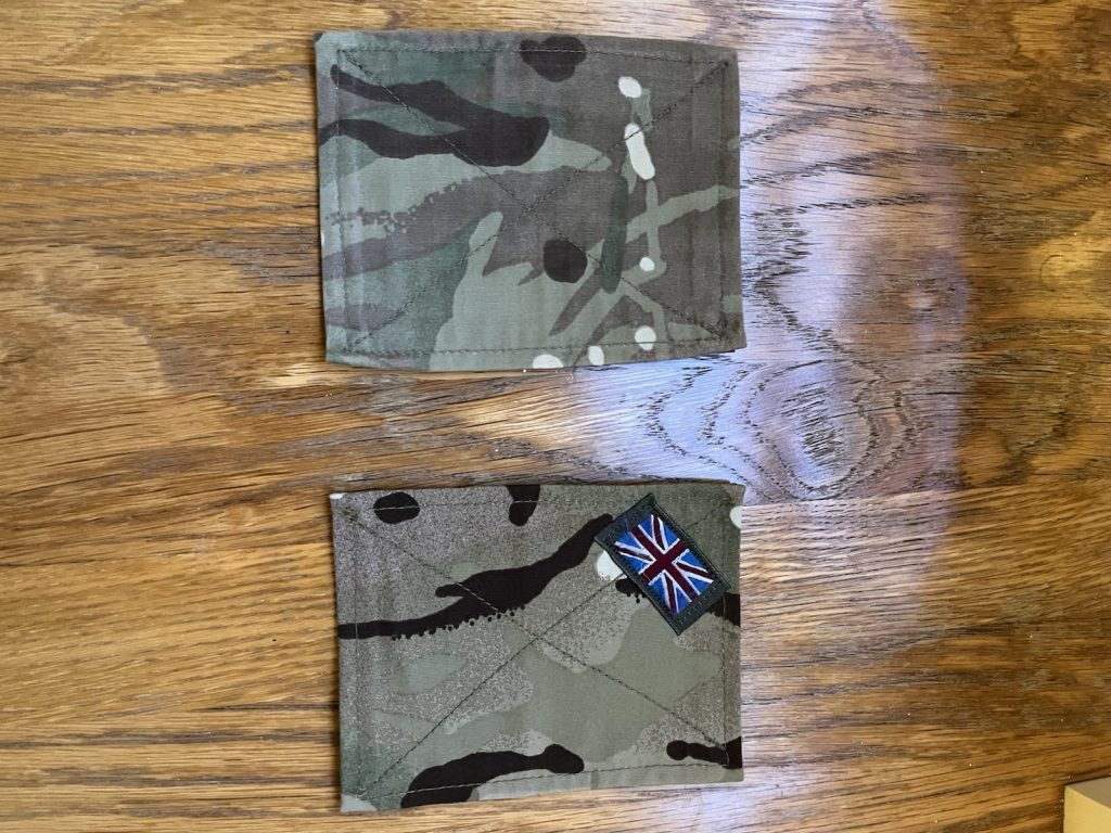 British Army MTP Blanking Patches Pair Sets One Left Arm One Right Arm