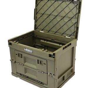Military Folding Storage Box – Collapsible – Olive 1