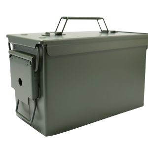50 Cal Steel Ammo Tin – Olive Green – Olive Green 1