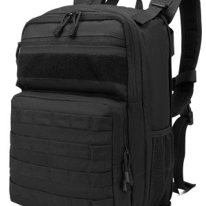 Raider 25L Expandable MOLLE Pack – Black – Black 1