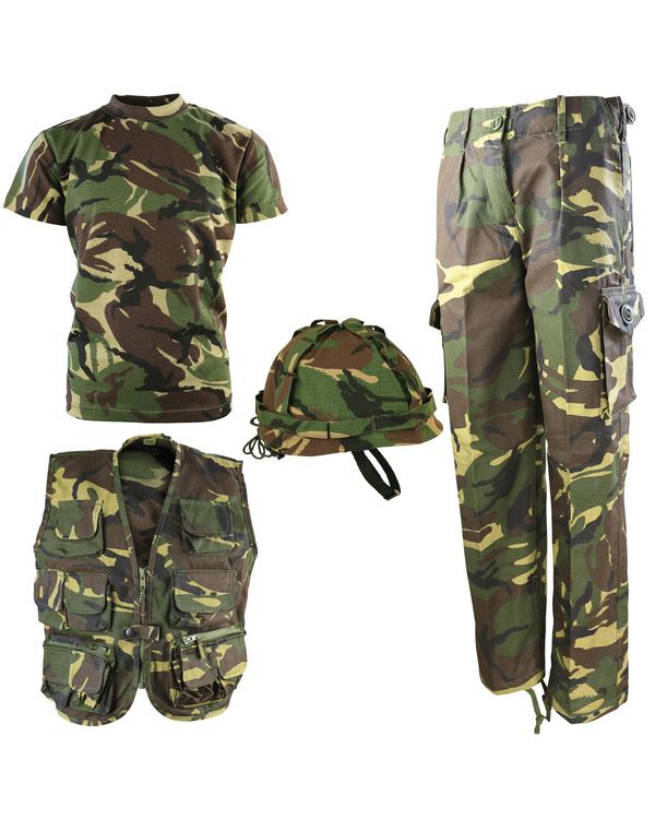 Kids' Gen II Camo Combo Set DPM – Vest, Helmet, Top and Trousers