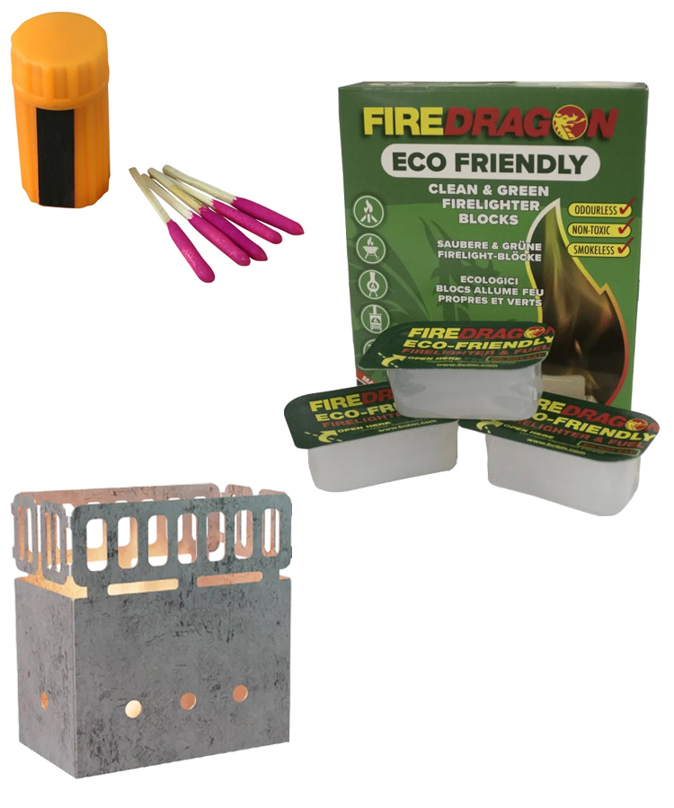 FireDragon Mini Cook Set – Compact Solid Fuel Stove