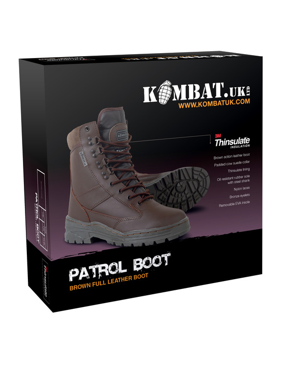 Patrol Boot All Leather MOD Brown - Image 3