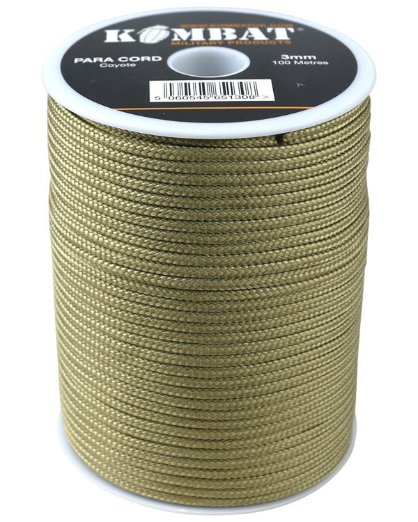 Paracord 100m Reel Coyote 1