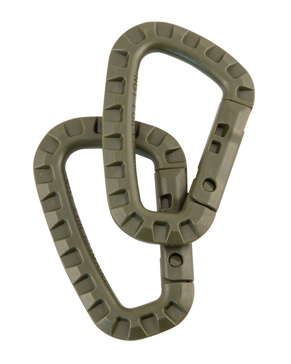 Tactical Carabiners Olive Green (LOOSE) 1