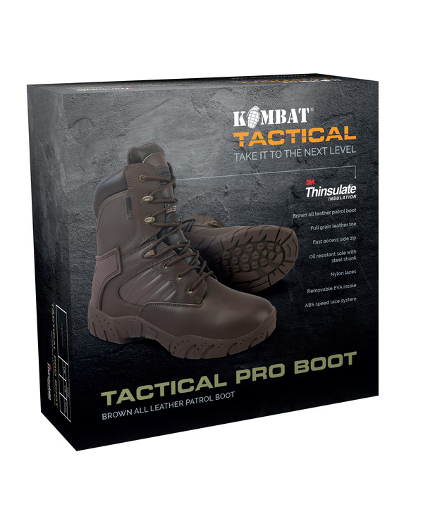 Tactical Pro Boot MOD Brown All Leather - Image 4