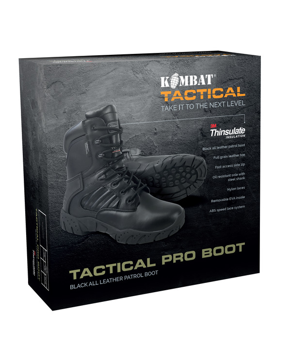 Tactical Pro Boot Black All Leather - Image 4