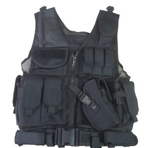 Cross Draw Tactical Vest Black 1