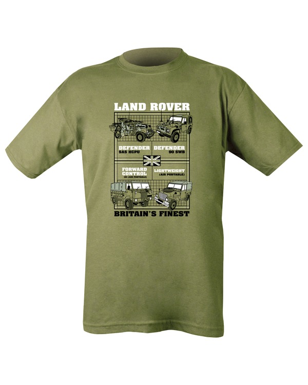 Land Rovers T-shirt Olive Green