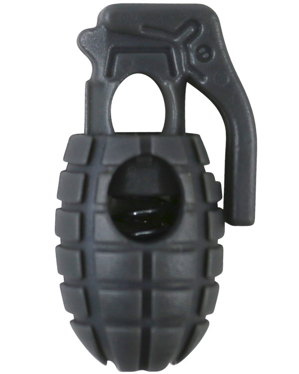 Grenade Cord Stoppers Gunmetal Grey 2