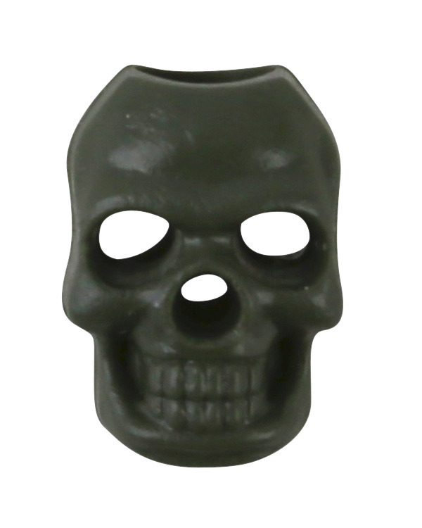Skull Cord Stoppers Olive Green 2