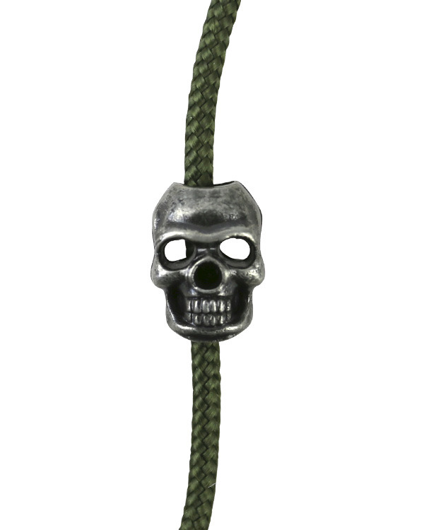 Skull Cord Stoppers Silver 1