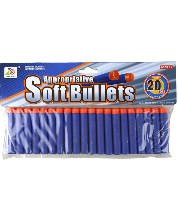 Soft Bullet Darts (7.2cm) Pack of 20 3