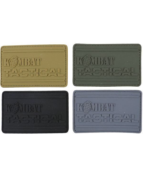 Kombat PVC Tactical Patch Gunmetal Grey 2