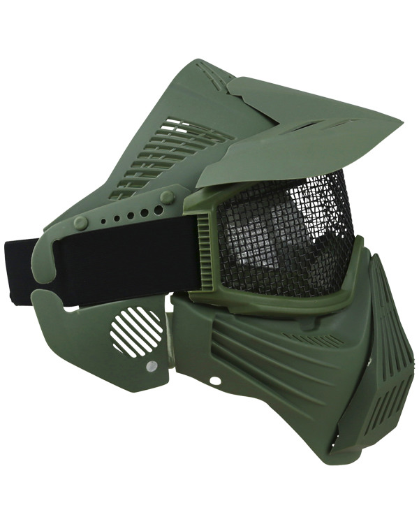 Full Face Mesh Mask Olive Green 4
