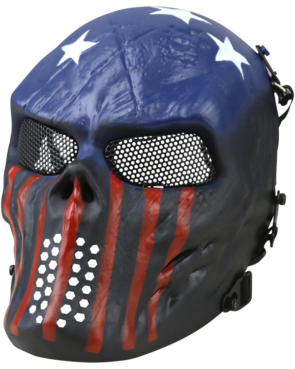 Skull Mesh Mask USA 3