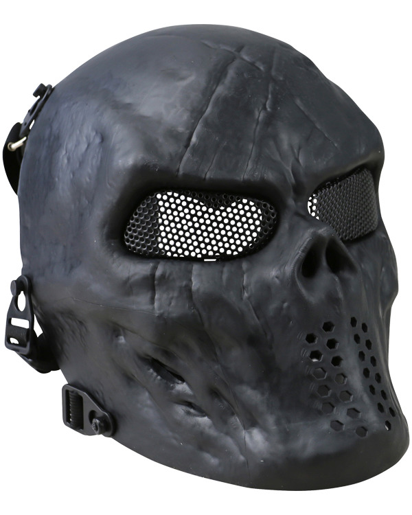 Skull Mesh Mask Black 1