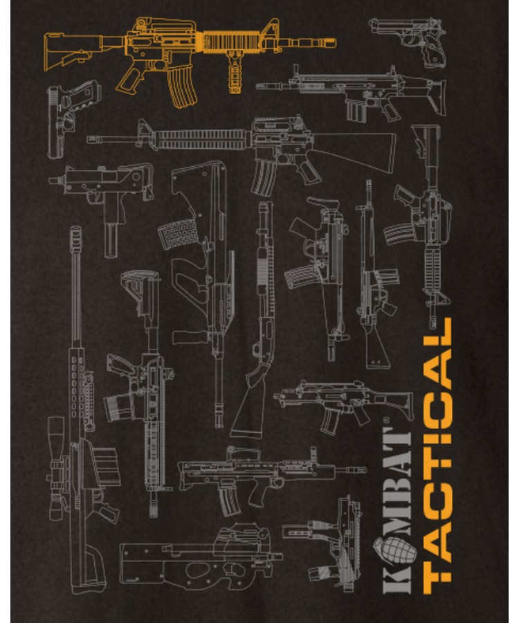 Tactical Gun Blueprint T-shirt - Image 2