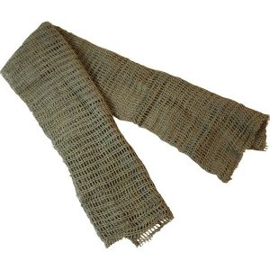 Scrim Net Scarf – Olive Green 1