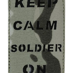 Laser Cut Keep Calm Soldier On Patch BTP 1