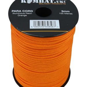 Paracord 100m Reel Neon Orange 1