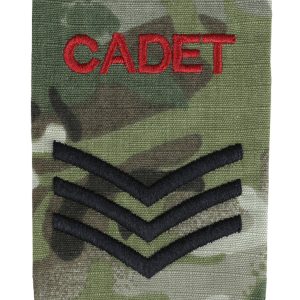 Cadet Rank Slides Sergeant (pair) 1