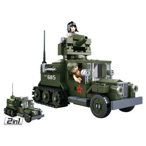 Sluban B0685 (WWII Allied Half Track 2in1) 1