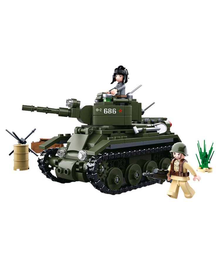 Sluban B0686 (WWII Allied Light Cavalry Tank) 1