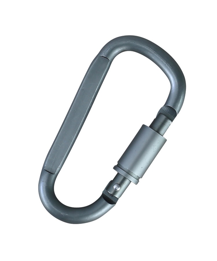 Gunmetal Grey Locking Carabiners 8mm (Pair) 2