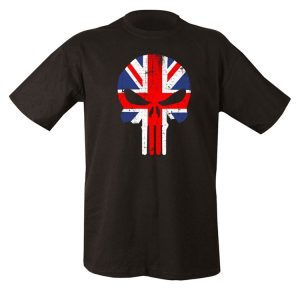 UK Punisher T-Shirt   Black