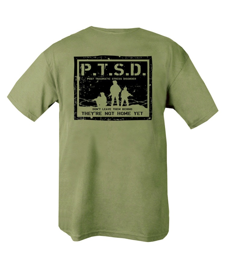 PTSD T-Shirt Olive - Image 2