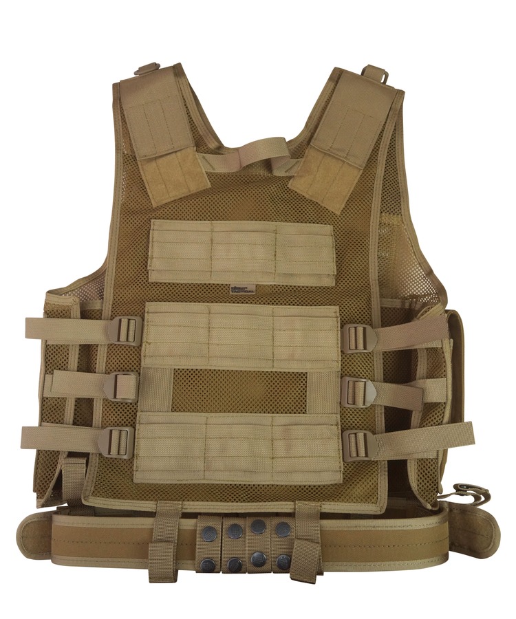 Cross Draw Tactical Vest – Coyote – view 2