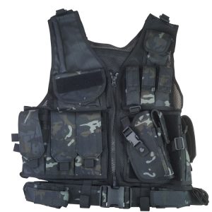 Cross Draw Tactical Vest – BTP Black – view 1