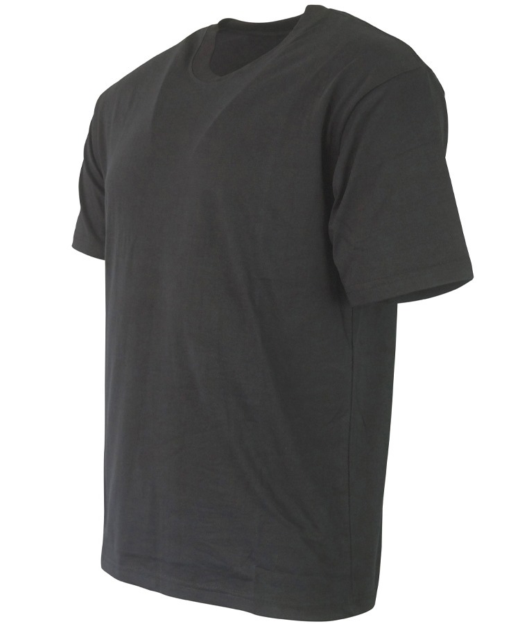 Military Plain T-Shirts   Black