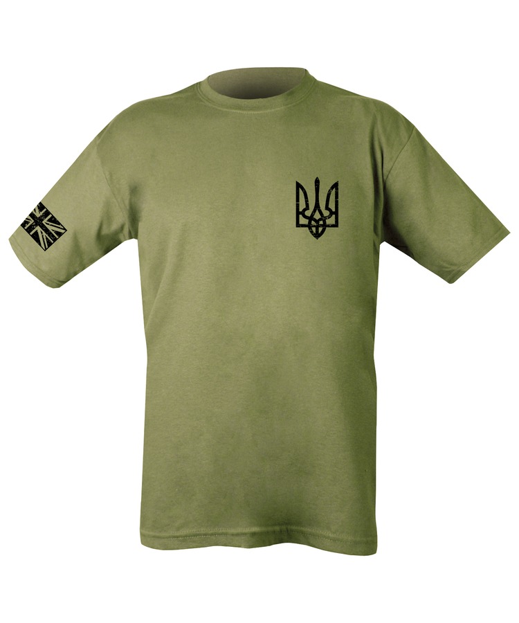 Ukraine T-Shirt   Olive Green