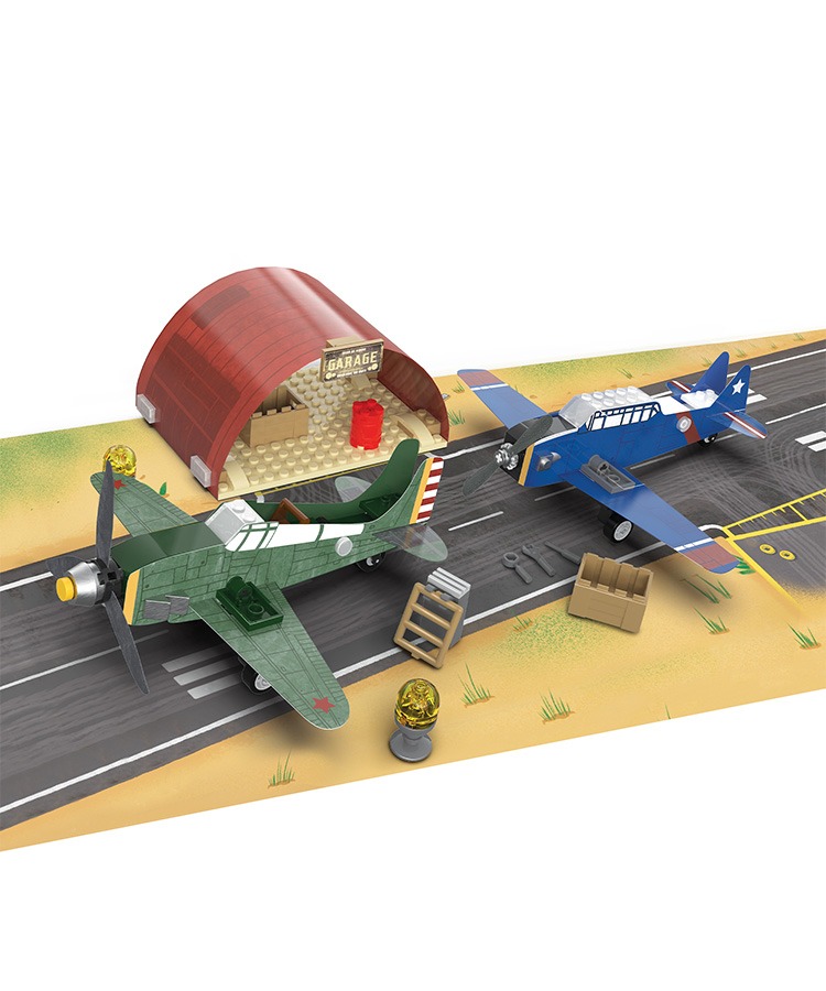 C71024W Transport Aircraft Play Set / Blocks 2