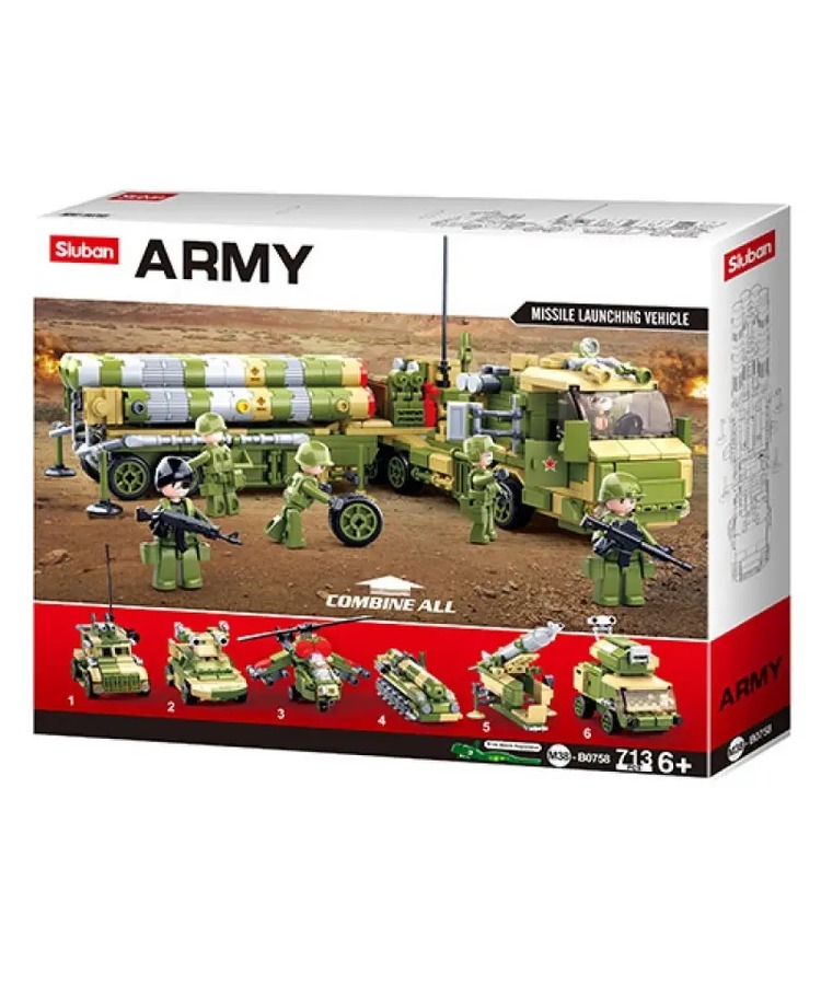 Sluban B0758 ( 6 in 1 Launching Vehicle ) 2
