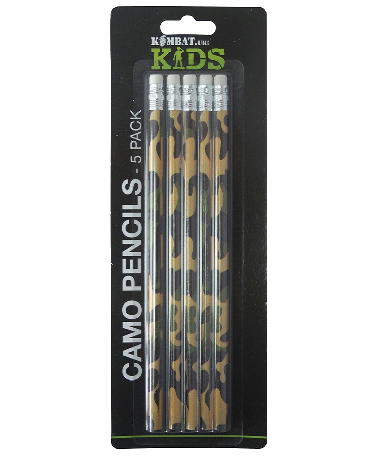 Camo Pencils Pack of 5 2