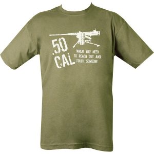 50 Cal T-shirt   Olive Green