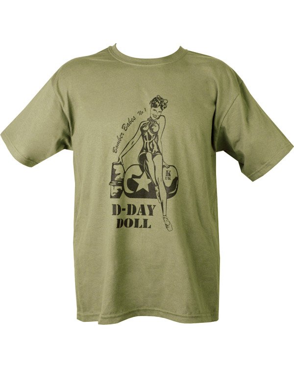 D-Day Doll T-shirt Olive Green