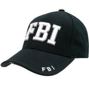 3D Baseball Cap FBI 1