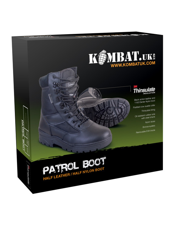 Patrol Boot Half Leather/Half Nylon Black - Image 3