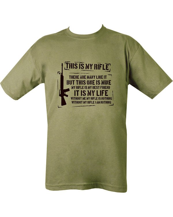 This Is My Rifle T-shirt Olive Green