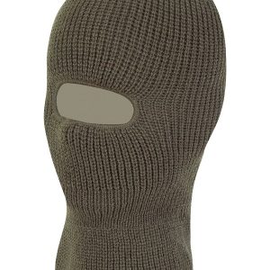 Open Face Balaclava Olive Green 1