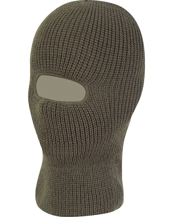 Open Face Balaclava Olive Green 1