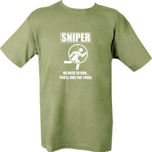 Sniper Die Tired T-shirt   Olive Green