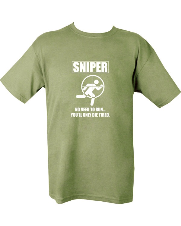 Sniper Die Tired T-shirt Olive Green