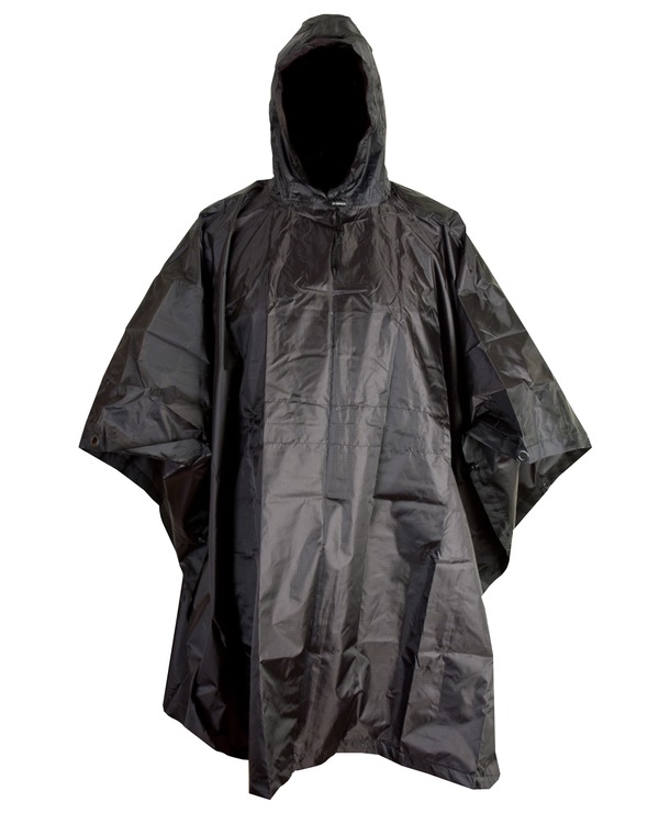 US Style Poncho Black 1