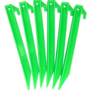 Glow in the Dark Tent Pegs – 9 “ ( 6 Pack ) 1